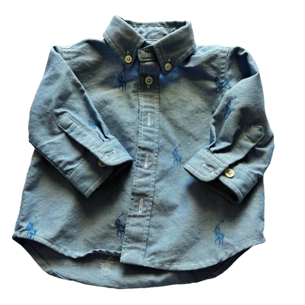 Blue Kids Short Sleeve Shirt